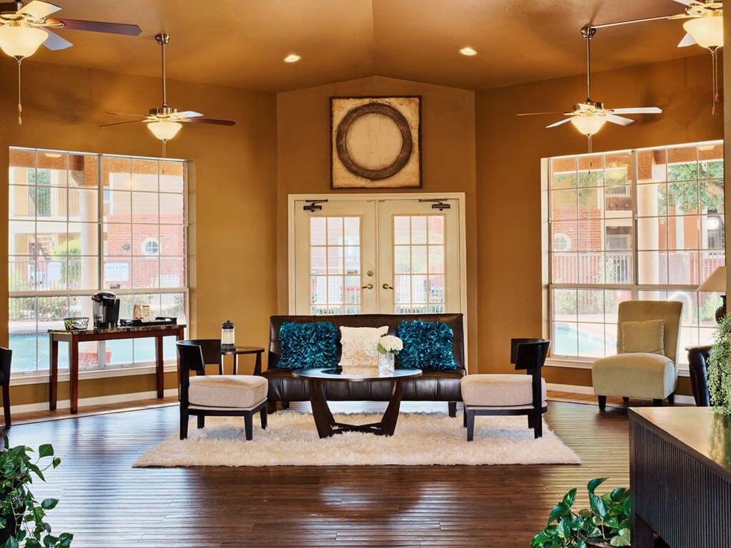 Clubhouse with seating