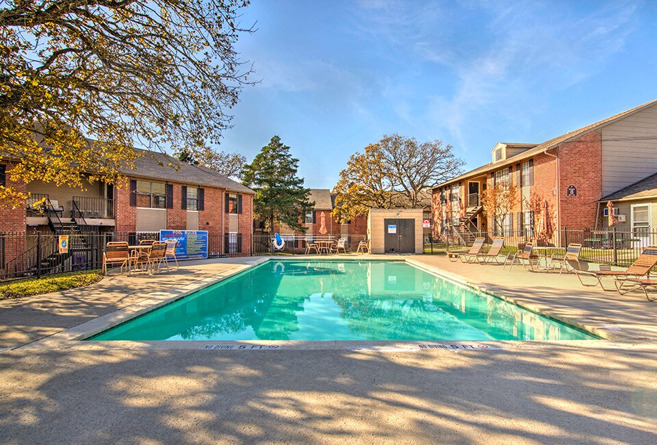 Pool with lounge chairs
