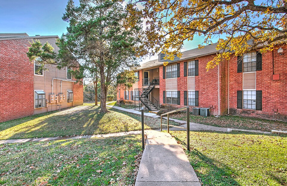 Courtyard between buildings