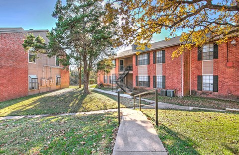 Courtyard between buildings