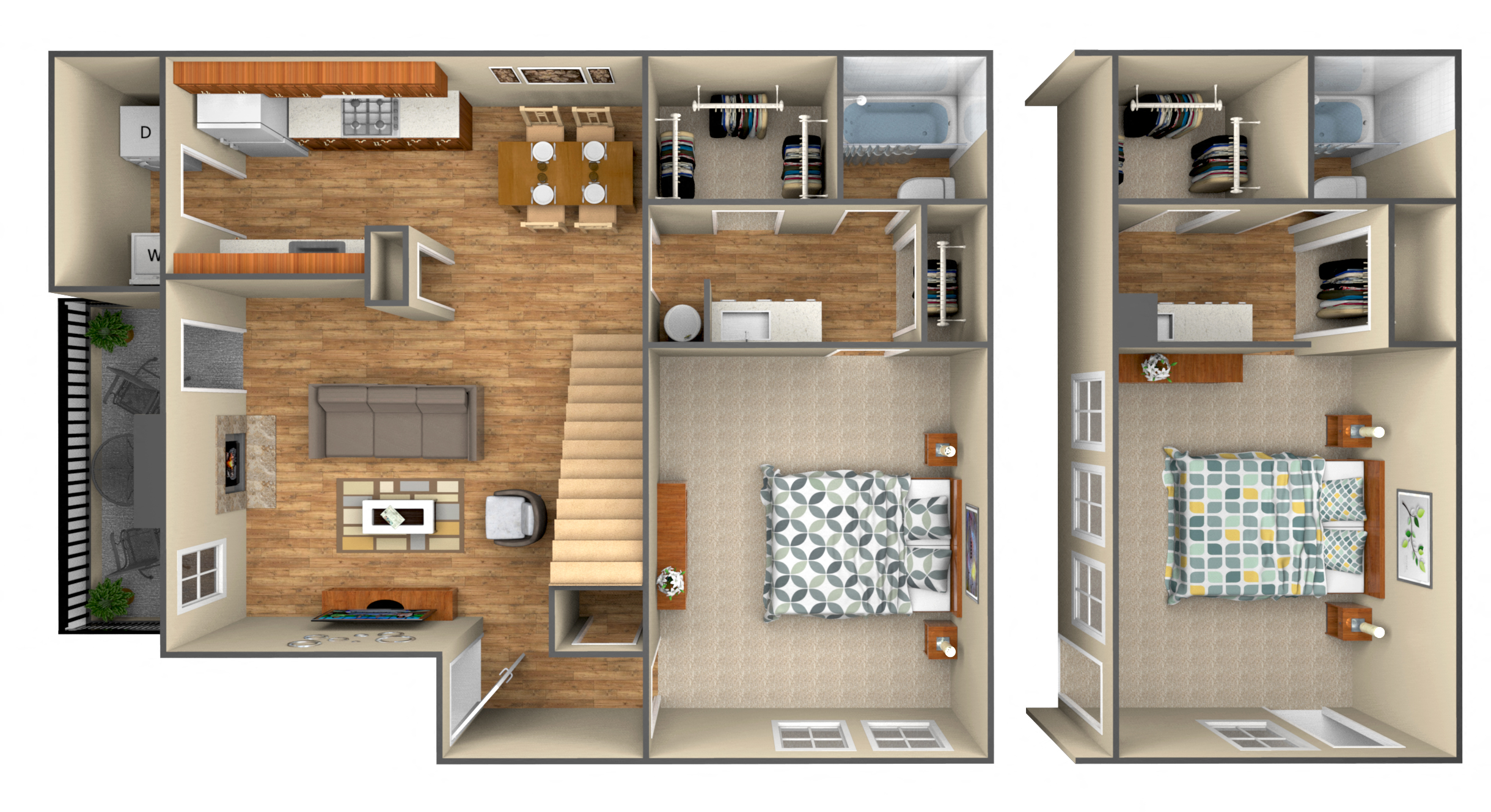 2-Bedroom floor plan