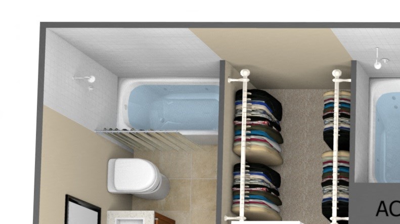 2-Bedroom floor plan