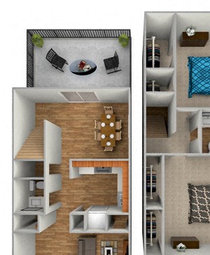 TOWN HOME 2BD 1.5BA