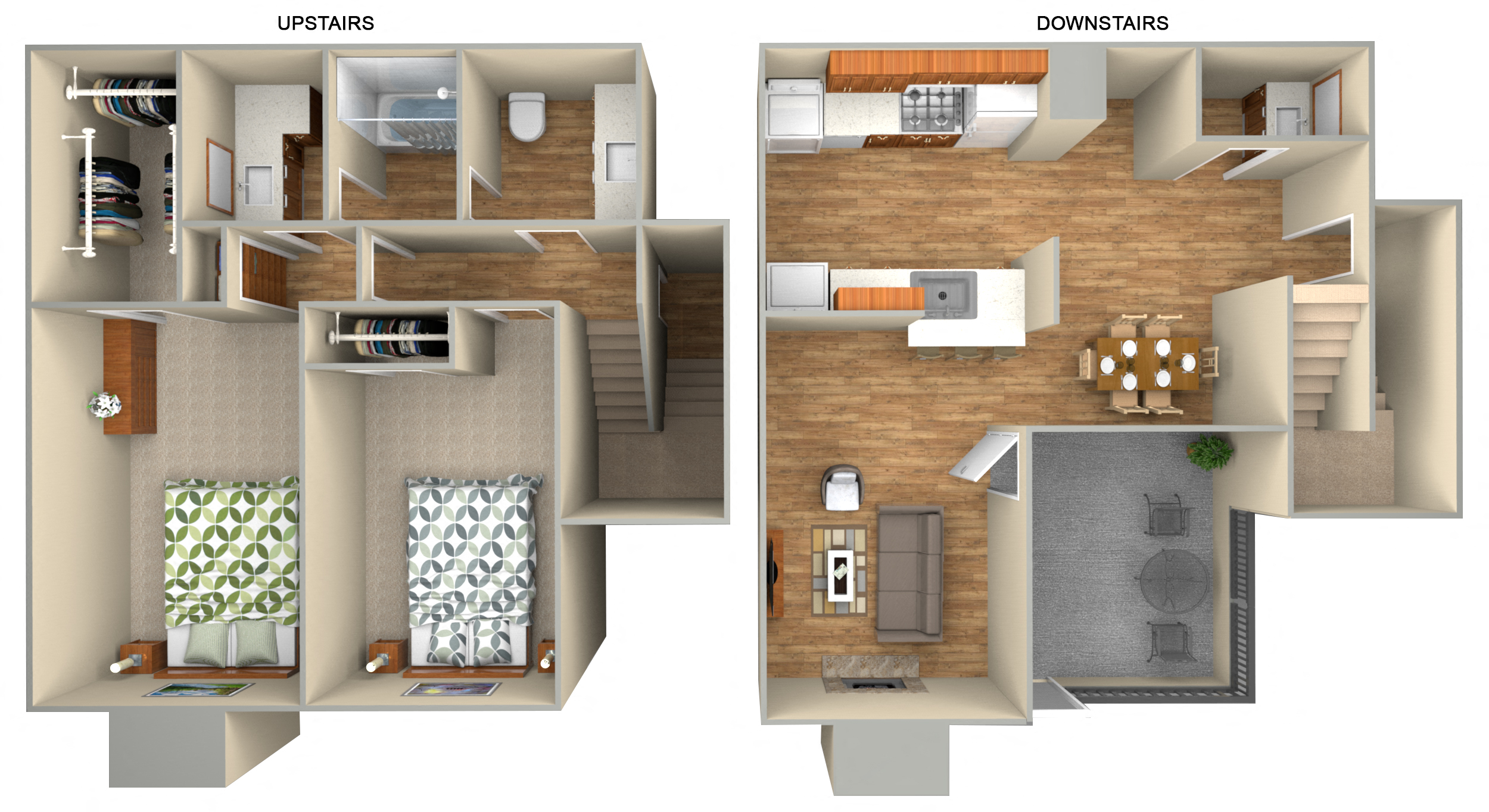 G Floor Plan at Sugar Tree Apartment Homes, Texas