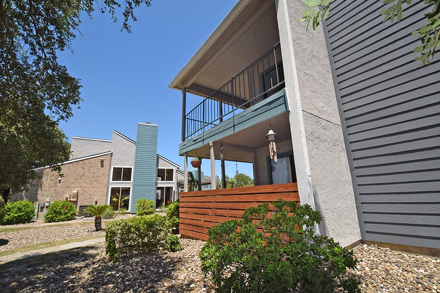 Building exterior at Sugar Tree Apartment Homes, Corpus Christi, Texas