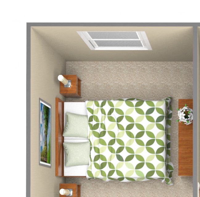 1-Bedroom floor plan