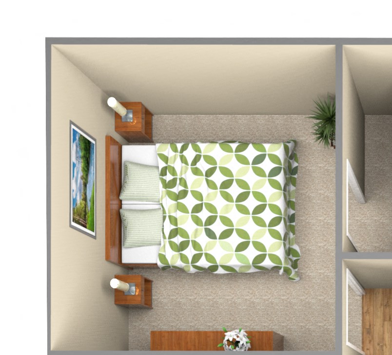 2-Bedroom floor plan