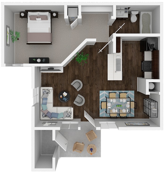 2x2 Floor Plan