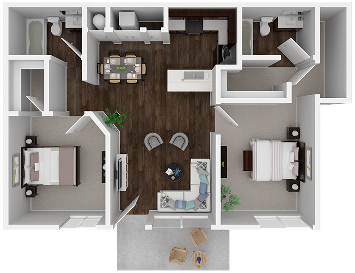 1x1 Floor Plan