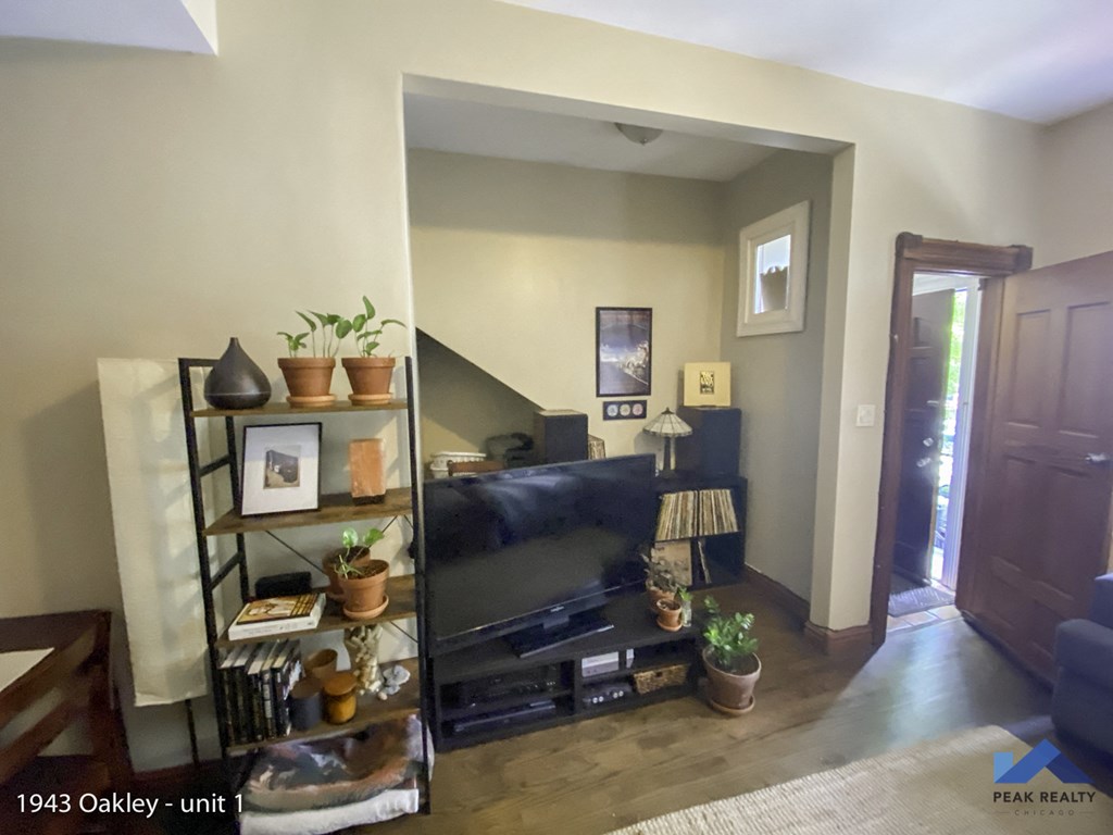 a view of the living room from the kitchen