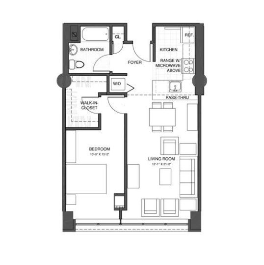 1 Bed 1 Bath