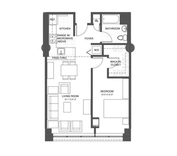 1 Bed 1 Bath