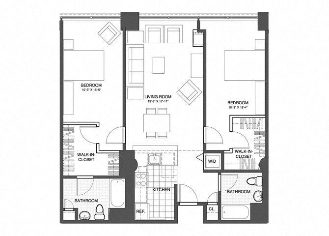 2 Bed/2 Bath