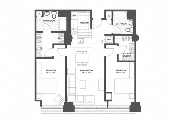 2 Bed/2 Bath
