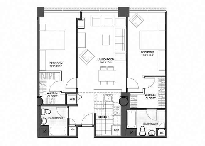 2 Bed/2 Bath