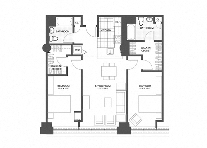 2 Bed/2 Bath