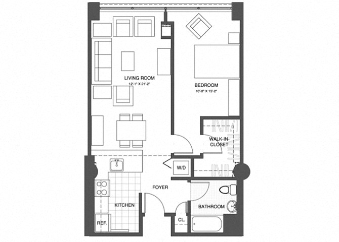 1 Bed/1 Bath