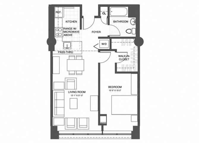 1 Bed/1 Bath