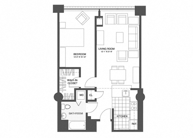 1 Bed/1 Bath