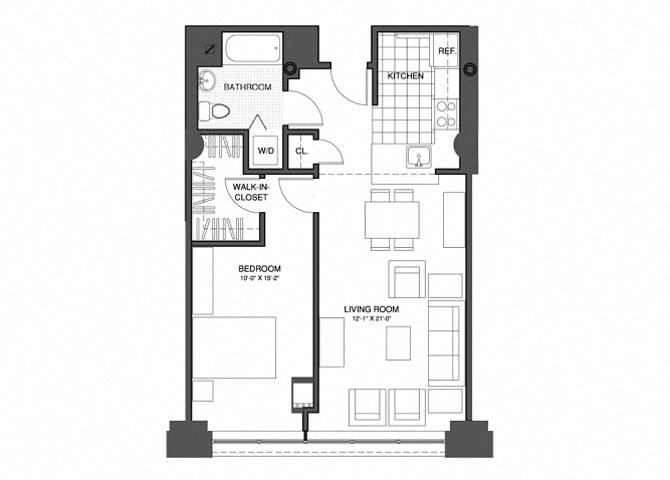 1 Bed/1 Bath