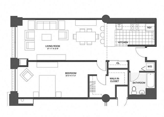 1 Bed/1 Bath