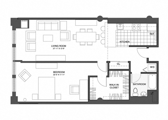 1 Bed/1 Bath