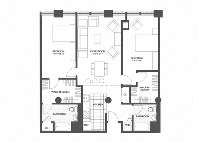 2 Bed/2 Bath
