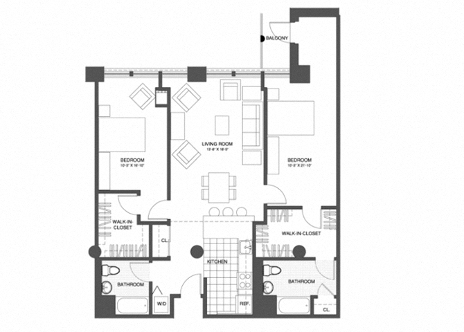 2 Bed/2 Bath