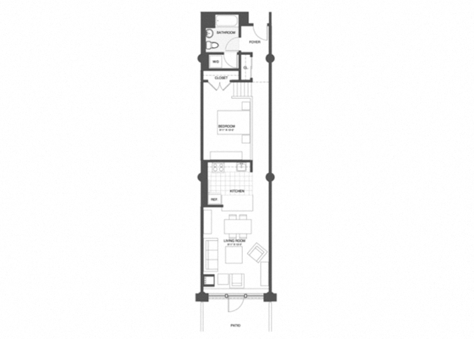 1 Bed/1 Bath