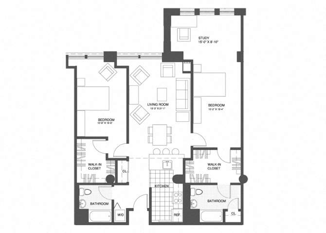 2 Bed/2 Bath