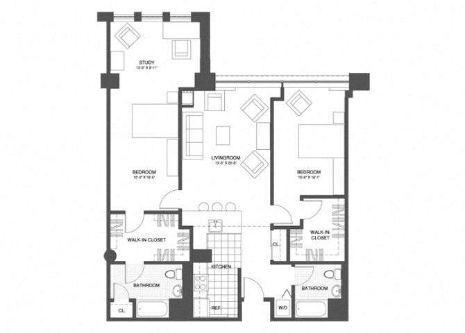 2 Bed/2 Bath