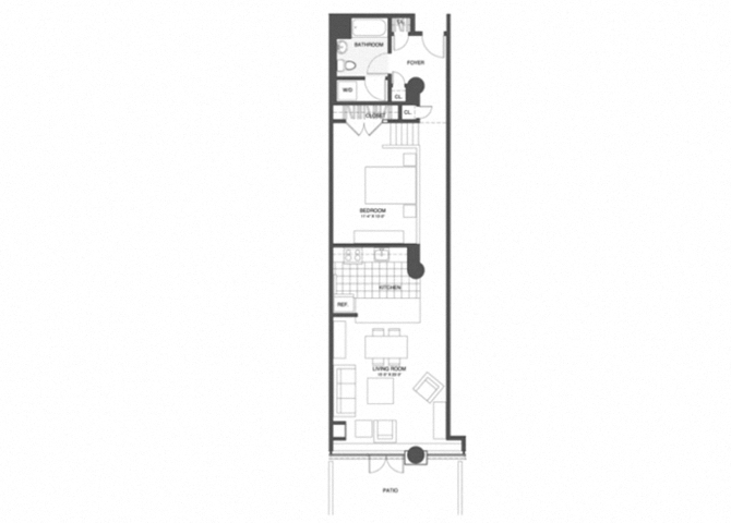 1 Bed/1 Bath