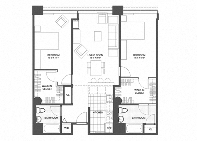 2 Bed/2 Bath