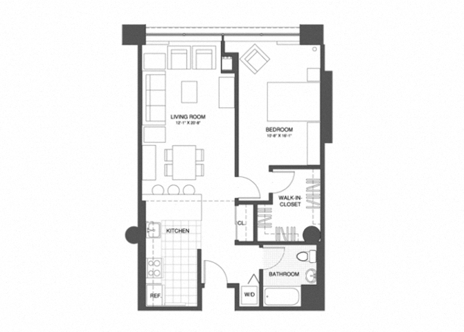 1 Bed/1 Bath