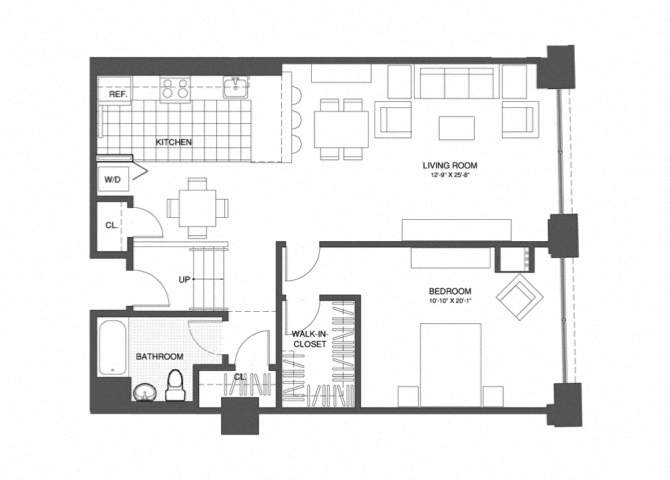 1 Bed/1 Bath