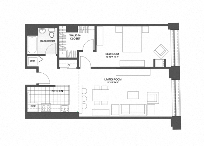 1 Bed/1 Bath
