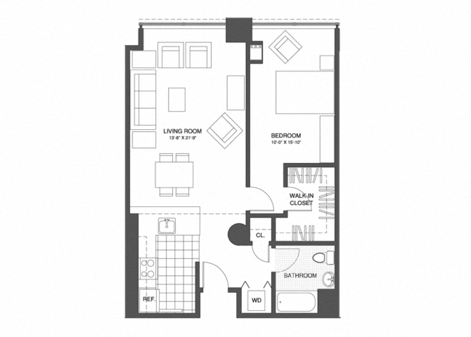 1 Bed/1 Bath