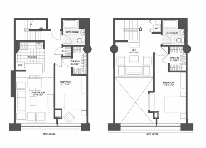 2 Bed/2 Bath Den
