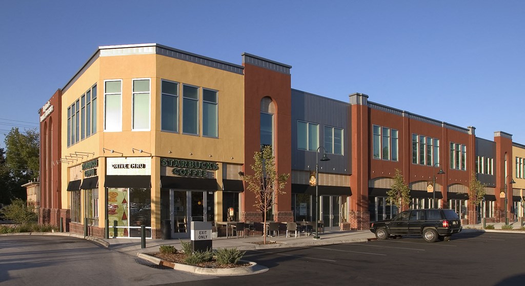 a building with a car parked in front of it