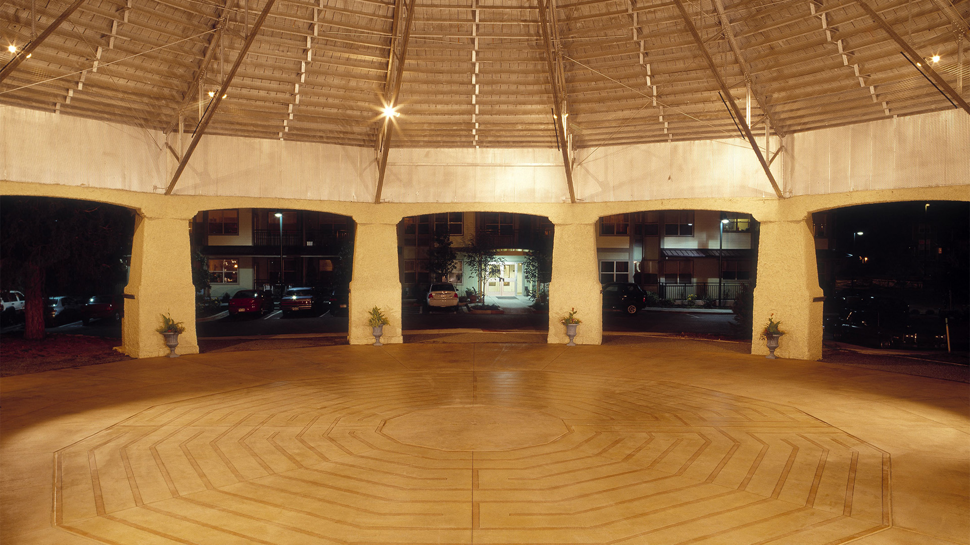 Adjacent Carousel Building Featuring Contemplative Labyrinth
