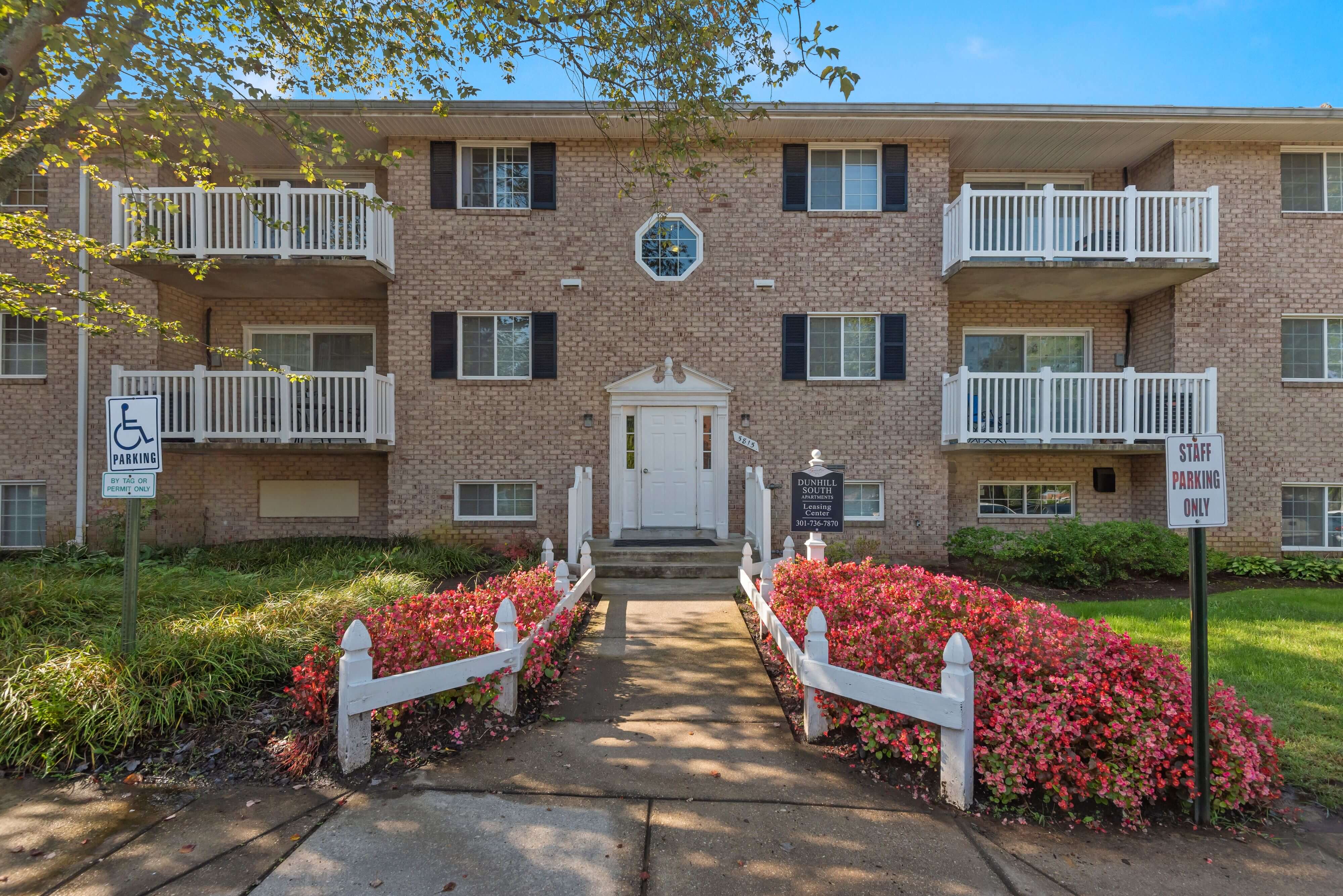 Leasing office entrance