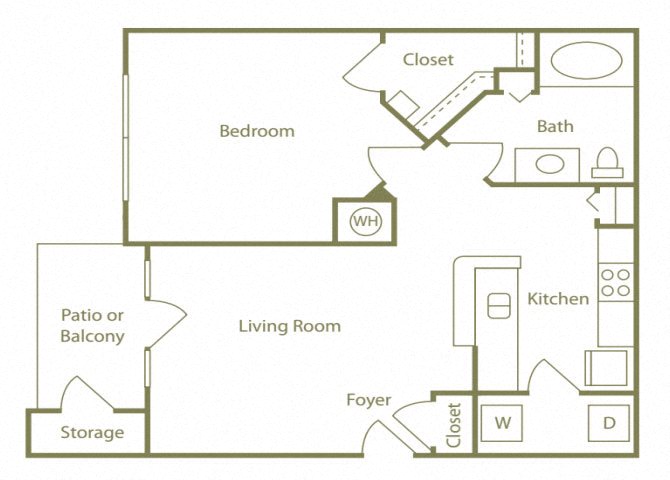 The Shanty Floor Plan at Charlestowne, Georgia