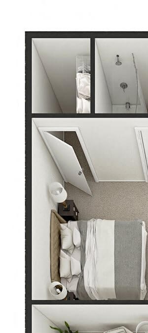two bedroom apartment floor plan