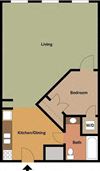 1BR 1BA