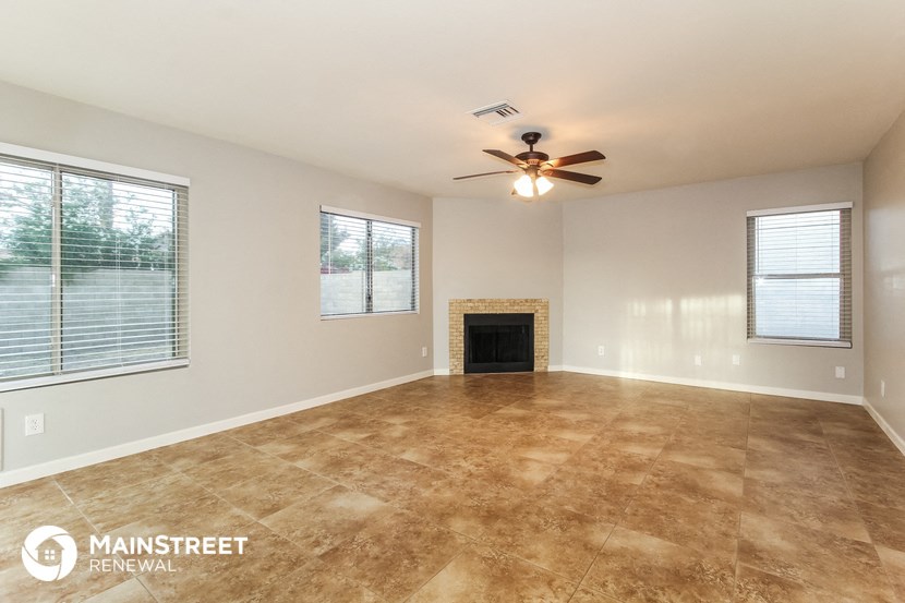 the living room is clean and ready to use
