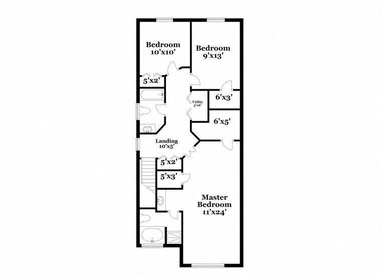 a floor plan of a house with an open concept living room and a bedroom