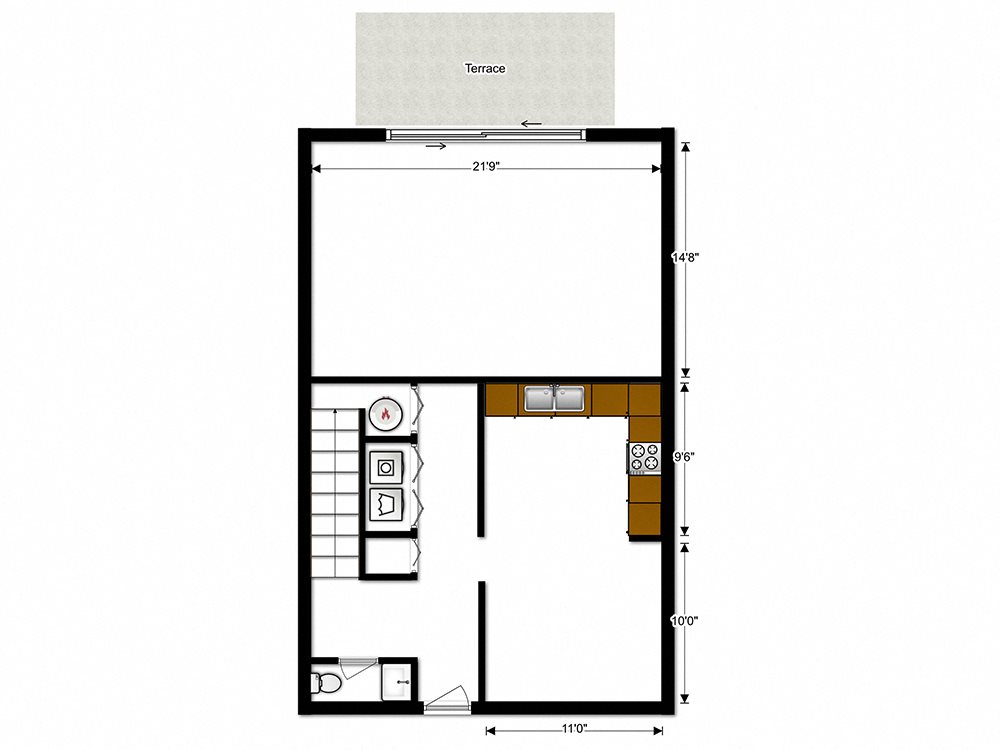 Floor Plans of Carriage Park Apartments in Pittsburgh, PA