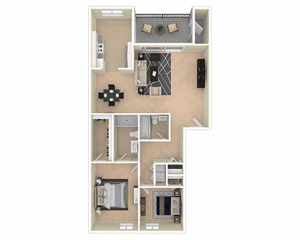 Ashley Apartments Two Bedroom A