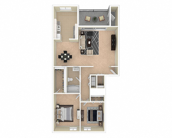 Ashley Apartments Two Bedroom D
