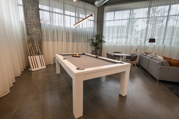CREW Apartments Lounge Pool Table and Cue Rack - Photo Gallery 23
